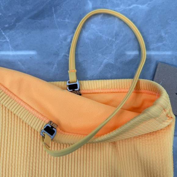 Women’s Nike Swim Ribbed Midkini Bandeau 2 Piece Bikini Swimsuit XL - Picture 4 of 15